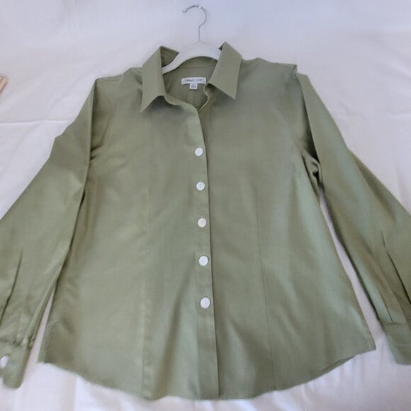 Coldwater Creek Olive Green Womens Shirt Size XL - Picture 8 of 16